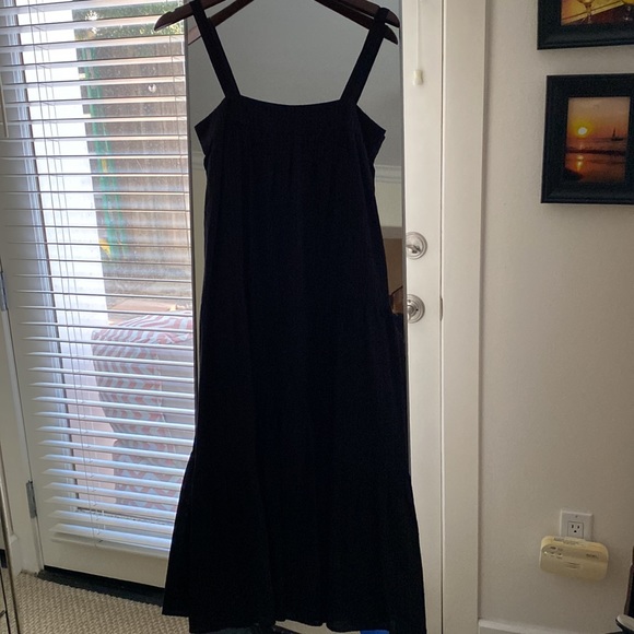 🖤🖤JENNI KAYNE Seersucker Summer Dress in Black🖤🖤 - Picture 9 of 10